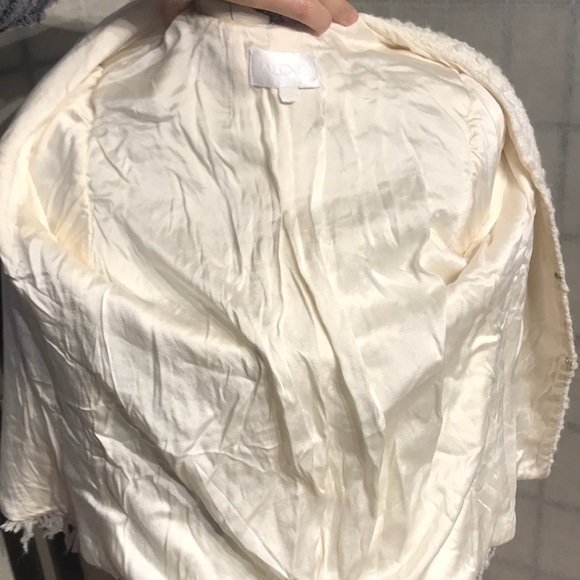 ALEXIS Intermix Wool Silk Tweed Textured minimalist Fartchet Vintage cottage raw - Picture 7 of 8